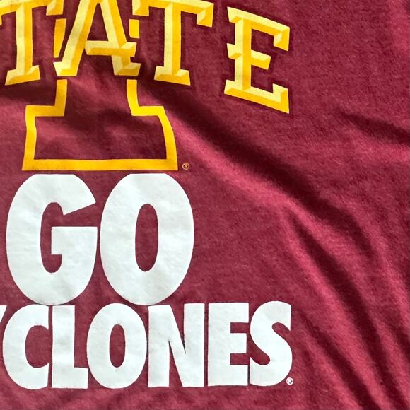 NIKE Iowa State Cyclones T Shirt Womens XL Red Short Sleeve Slim Fit Tee NCAA - Picture 4 of 5